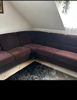 Ledersofa wie neu(Velours Leder) - Kirchhaslach