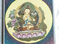 Manjushree Thangka aus Nepal - Lupenmalerei auf Leinwand - auf Keilrahmen - Hannover