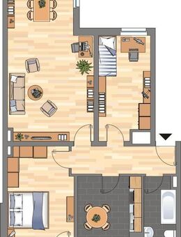 Renovierte, geräumige 3-ZKB-Wohnung in unmittelbarer Citynähe zu vermieten! - Wilhelmshaven