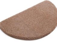 my home Badematte Merida, Badvorleger, Badezimmer Teppich, Höhe 32 mm, rutschhemmend beschichtet, fußbodenheizungsgeeignet, schnell trocknend, strapazierfähig, Kunstfaser, halbrund, Badteppich, Uni Farben, rechteckig, rund & als 2-tlg. Set erhältlich