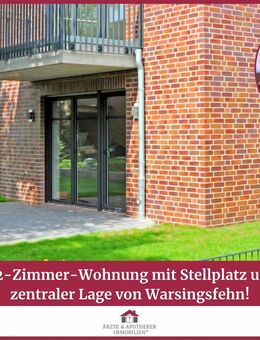 Seniorengerechte 2-Zimmer-Wohnung mit Stellplatz und Garten in zentraler Lage von Warsingsfehn! - Moormerland