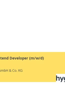 Senior Frontend Developer (m/w/d) - Telgte