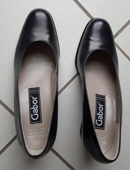 Gabor Pumps Größe 5.5 Glattleder dunkelblau Blockabsatz 6 cm - Hamburg Wandsbek