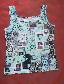 NEU * Grafik *. Boho * Ethno- Print * Träger * Tank * Top T- Shirt "STREET ONE" Gr. 38- 40/ S- M * türkis * dunkel- blau * weiß * bunt * - Riedlingen