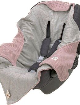 Einschlagdecke Einschlagdecke für Babyschale, dusty pink, LÄSSIG, GOTS made with organic materials, zertifiziert durch BCS 27262