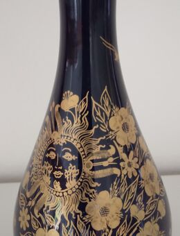 1 Vase "Echt C.M. Hutschenreuther Kobalt", Porzellan, Echtgold - Hamburg