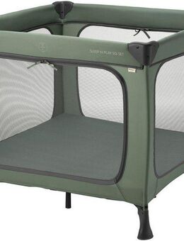 Hauck Baby-Reisebett Sleep N Play SQ, Set dark green, inklusive Schaumstoff-Matratze