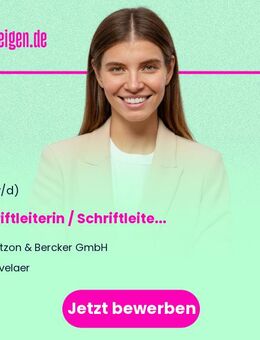 Schriftleiterin / Schriftleiter (m/w/d) - Kevelaer