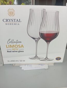 Böhmische Wein Crystal Gläser 650 ml Set 6 mal - Neresheim