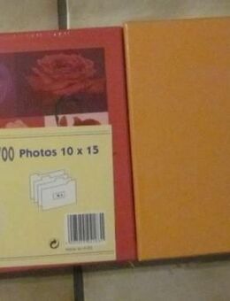 2x Aufbewahrungsboxen/Photoboxen, KLS, gelb + rot, für je 2x 700 Photos, 10x15cm, neu, ovp. - München