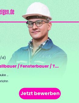 Metallbauer / Fensterbauer / Tischler / Quereinsteiger (m/w/d) - Iserlohn