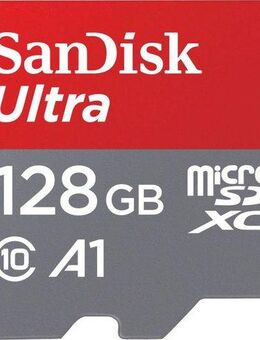 Sandisk Ultra microSDXC Speicherkarte (128 GB, Class 10, Adapter)