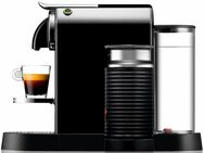 Nespresso Kapselmaschine CITIZ EN 267.BAE von DeLonghi, Schwarz, inkl. Aeroccino Milchaufschäumer, Willkommenspaket mit 7 Kapseln