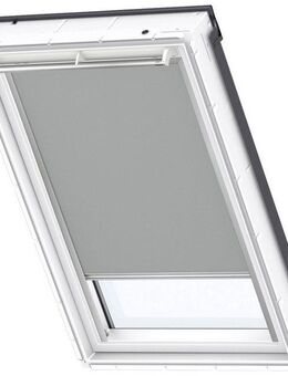 Verdunklungsrollo DKL MK06 0705S, VELUX, verdunkelnd, ohne Bohren, in Führungsschienen, VELUX »Pick & Click!«, alufarbene Führungsschienen & Griffleiste
