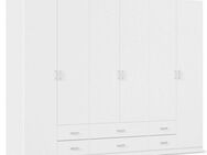 rauch Drehtürenschrank Kleiderschrank Schrank Garderobe Wäscheschrank GAMMA in 3 Breiten mit 6 Schubladen, in schlichtem Design TOPSELLER MADE IN GERMANY