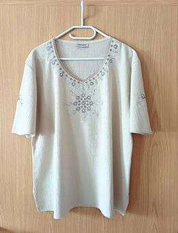 neuwertig ~ DAMEN-SHIRT ~ Gr. 3XL ~ Lider Efes ~ beige ~ mit Pailletten - Bad Lausick
