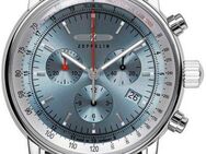 ZEPPELIN Chronograph LZ 14 Marine 8886M-3, Armbanduhr, Quarzuhr, Herrenuhr, Datum, Stoppfunktion, Made in Germany