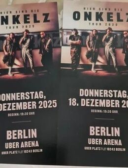 2 Tickets Böhse Onkelz 18.12.2025 um 19:30Uhr in Berlin - Schwedt (Oder)