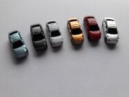 4 BMW 5er Modellautos für Modelleisenbahn Spur Z - Zwickau