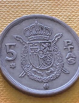 Münze Münzen Umlaufmünze Spanien 5 Pesetas 1975 im Stern 76 - Alzey