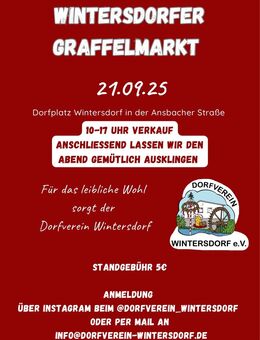 Graffelmarkt/ Flohmarkt 21.09.2025 in 90513 Zirndorf-Wintersdorf - Zirndorf
