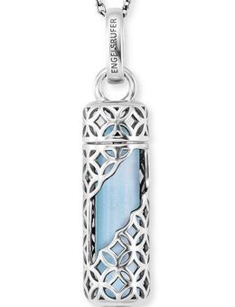 Engelsrufer Kette mit Anhänger POWERFUL STONE BLAUER ACHAT, ERN-HEAL-BA-M (Set, 3-tlg., inkl. Schmuckstein), mit Achat