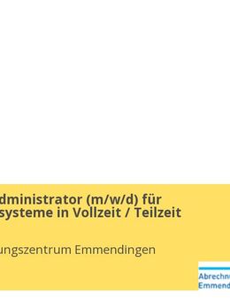 IT-Systemadministrator (m/w/d) für Datenbanksysteme in Vollzeit / Teilzeit - Stuttgart