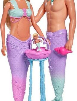 SIMBA Anziehpuppe Steffi Love, Mermaid Family, mit Kevin