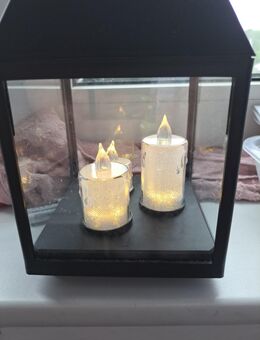 Led Laterne neu mit led Kerzen - Essen