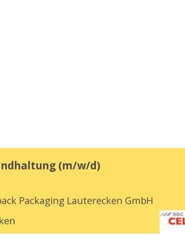 Leiter Instandhaltung (m/w/d) - Lauterecken
