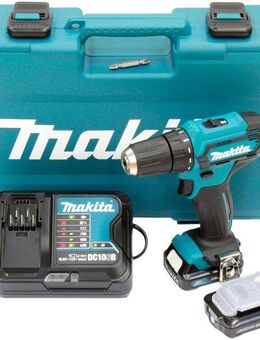 Makita Akku-Bohrschrauber 12V DF333DSAE, max. 1700 U/min, mit 2 Akkus 12V/2,0 Ah, Ladegerät und Koffer