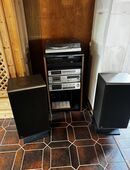 Hitachi Musikanlage TSM Lautsprecher Plattenspieler Verstärker in 88696