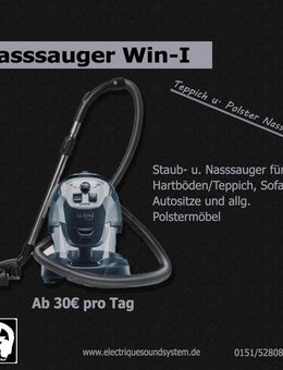 [VERMIETUNG] Staub- u. Nasssauger Win-I Prowin für Polster u. Böden - Magdeburg