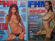 2 x Heidi Klum - FHM 02 Februar 2003 und FHM 12 Dezember 2001 - Regensburg