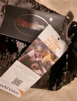 Fancy Wärmeflasche mit Pailletten Schwarze Wärmflasche 2 Farben - München