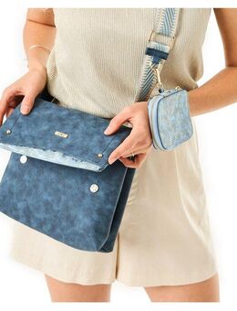 Rieker Schultertasche, Umhängetasche, Damen-Tasche mit abnehmbarem Täschchen