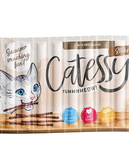 Sparpaket Catessy Sticks 150 x 5 g - mit BBQ Lachs