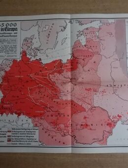 87545000 Deutsche in Europa , Karte 1938 Bevölkerungs- und Kulturanteil - Berlin