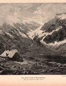 Alte Grafik : Der kleine Teich im Riesengebirge , Paul Linke , Polen , Blattgröße 31cm x 22cm , M400 in 02826