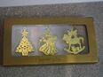 3D-Weihnachtsdeko zum Hängen gold filigran Metall Charlot Design Engel Weihnachtsbaum Schaukelpferd zus. 4,- in 24944