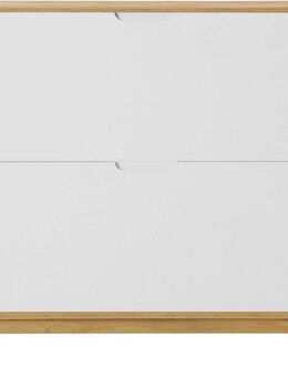 andas Schuhschrank Pandrup mit 2 Klappen, ca. 8 Paar Schuhe pro Klappe, Höhe 90 cm