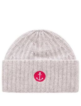 Zwillingsherz Beanie Beanie mit Anker Stickerei (Packung) mit auffälligem Anker-Motiv