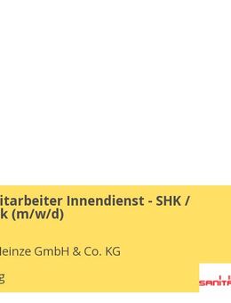 Vertriebsmitarbeiter Innendienst - SHK / Haustechnik (m/w/d) - Straubing