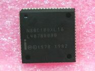 Intel - CPU - Mikroprozessor / Microprocessor - N80C188XL16 - L40700800B - PLCC- 68 pin - 1982 - Biebesheim (Rhein)