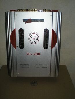 4-Kanal Endstufe 1600 Watt mit Lüfter, Doppelbandpass 1000 Watt - Saffig
