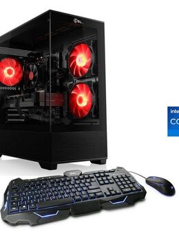 CSL AeroVision V24386 PC-Set (Intel Core i7 14700F, GeForce RTX 4060, 32 GB RAM, 1000 GB SSD, Luftkühlung)