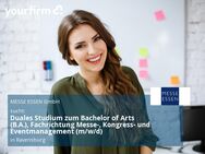 Duales Studium zum Bachelor of Arts (B.A.), Fachrichtung Messe-, Kongress- und Eventmanagement (m/w/d) - Ravensburg