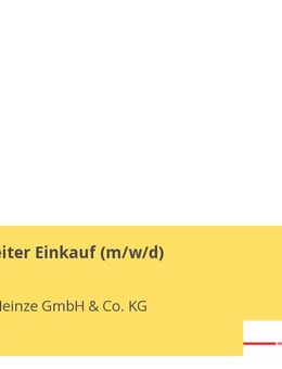Sachbearbeiter Einkauf (m/w/d) - Dresden