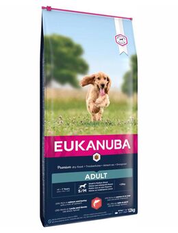 Eukanuba Adult Small & Medium Breed Lachs - Sparpaket: 2 x 12 kg
