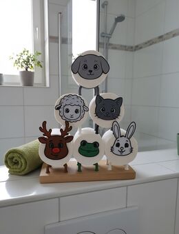 Tierische Toilettenpapier 3D gedruckt WC Deko Individuelle Logo möglich Toilettenpapierhalter Rentier Hund Katze Schaf Hase Frosch Klopapier - Durlangen